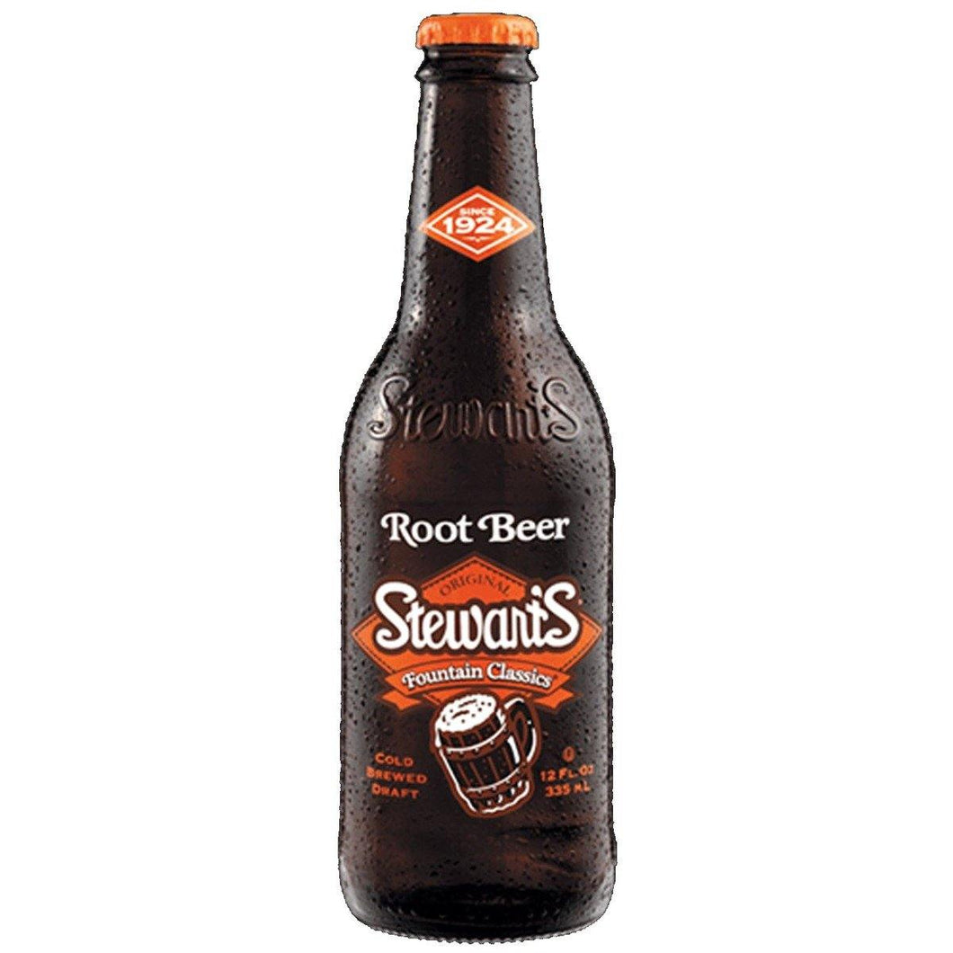 Stewart's Original Fountain Classics, Root Beer, 12oz (Pack of 12) - Oasis Snacks