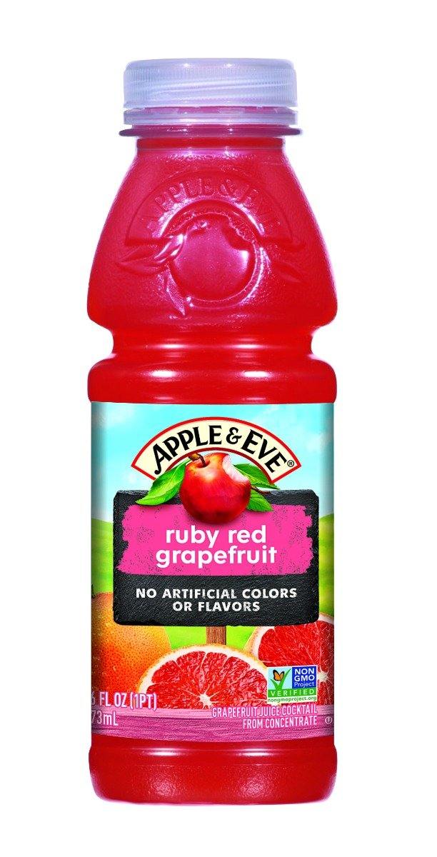 Apple & Eve On The Go 100% Juice - Ruby Red - 16 oz - 12 Count - Oasis Snacks