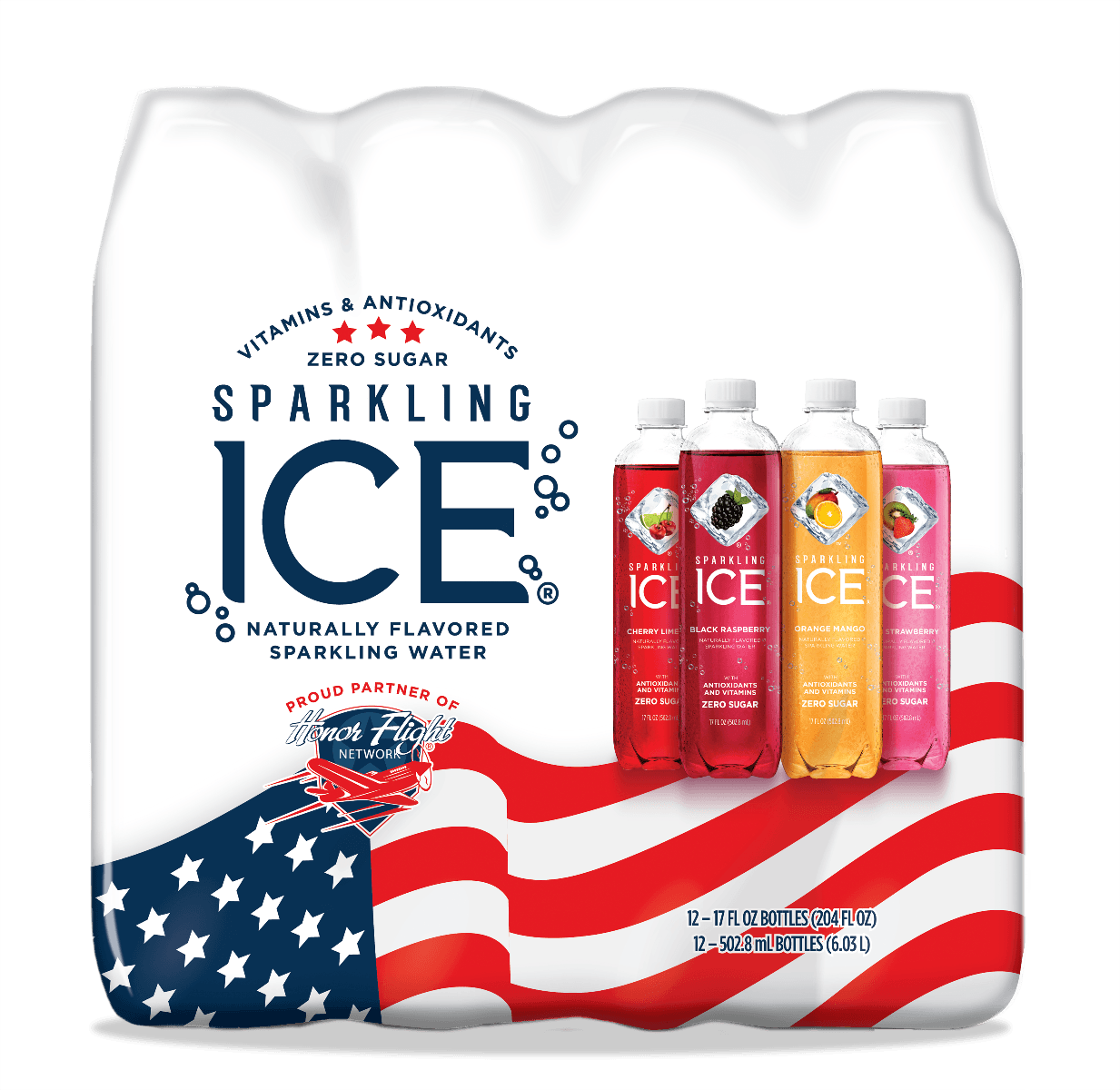 Vari Oasis Sparkling Ice Naturally Flavored Sparkling Water, Purple 4 Flavor Vari ...