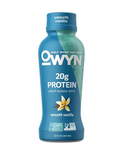 OWYN 100% Plant-Based Protein Shake - Smooth Vanilla (12 Pack) - Oasis Snacks