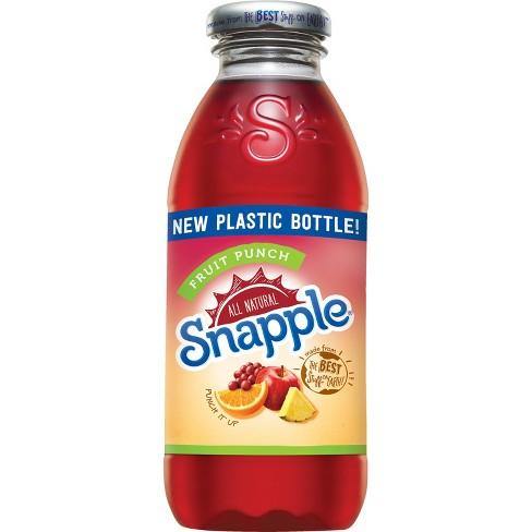 Snapple All Natural, Fruit Punch, 16 oz Plastic Bottles (Pack of 12) - Oasis Snacks