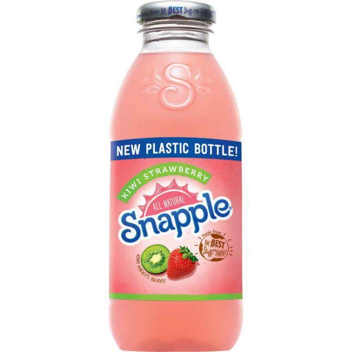 Snapple All Natural, Kiwi Strawberry, 16 oz Plastic Bottles (Pack of 12) - Oasis Snacks