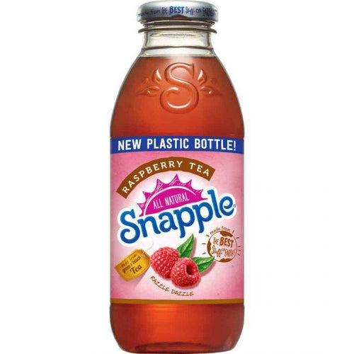 Snapple All Natural, Raspberry Tea, 16 oz Plastic Bottles (Pack of 12) - Oasis Snacks