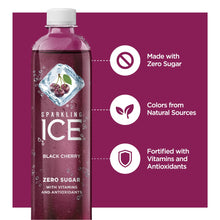 Load image into Gallery viewer, Sparkling Ice Flavored Sparkling Water, Black Cherry, 1 Liter (Pack of 12)
