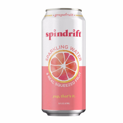 Spindrift Grapefruit Sparkling Water 16 oz Cans (Pack of 12) - Oasis Snacks