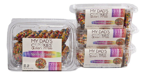 My Dad's Cookies, Gluten and Dairy Free, Sprinkle Cookie, 6 oz (Pack of 3) - Oasis Snacks