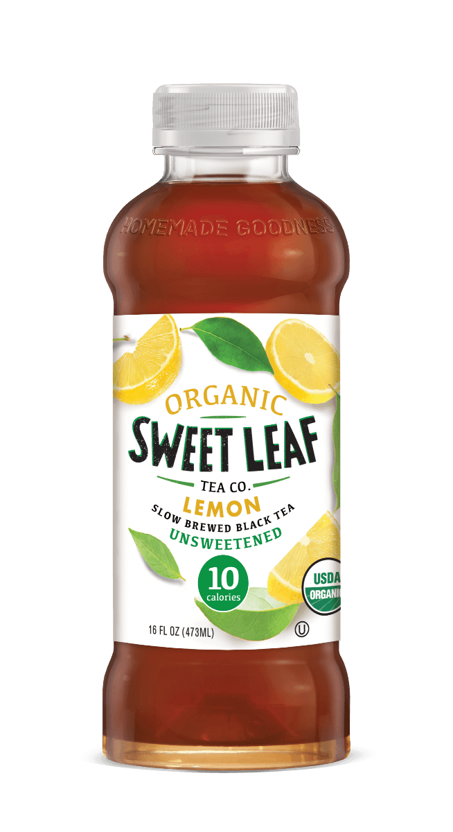 Sweet Leaf Lemon Black Tea Unsweet, 16 Fl Oz Bottles (Pack of 12) - Oasis Snacks