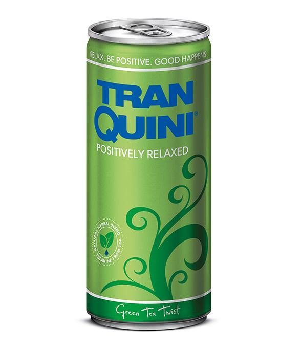 Tranquini All Natural Sparkling Beverage, Green Tea Twist, 12 oz (Pack of 12) - Oasis Snacks