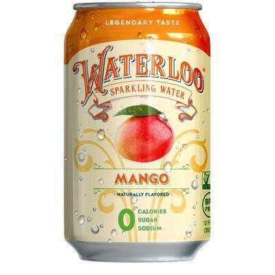 Waterloo Sparkling Water, Mango, 12oz - Multi Pack - Oasis Snacks