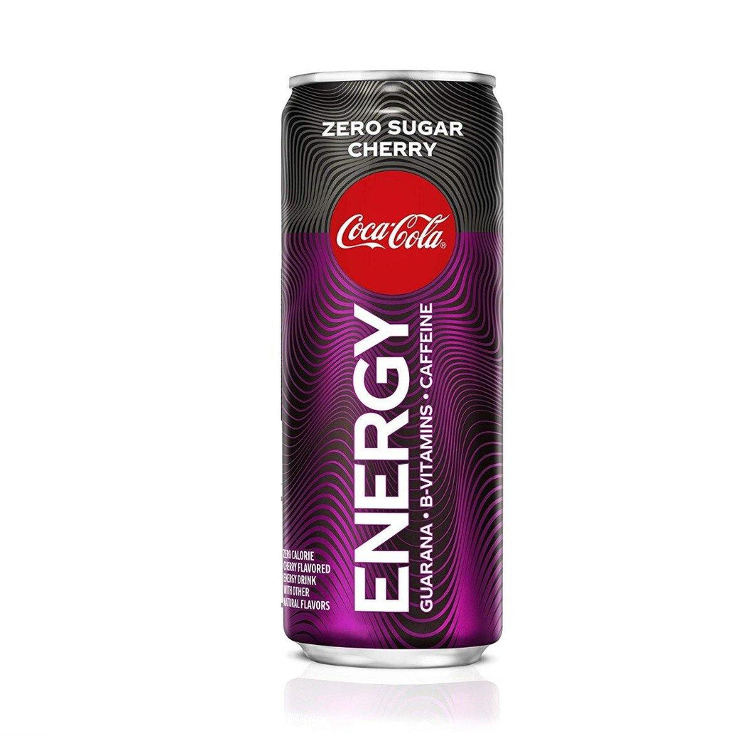 Coke Energy, Zero Sugar Cherry, 12 oz (Pack of 24) - Oasis Snacks